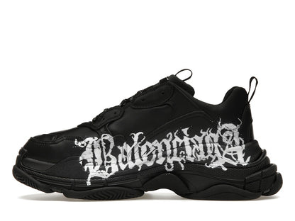 Balenciaga Triple S DIY Metal Artwork Black