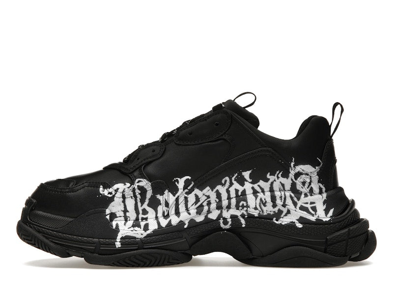 Balenciaga Triple S DIY Metal Artwork Black
