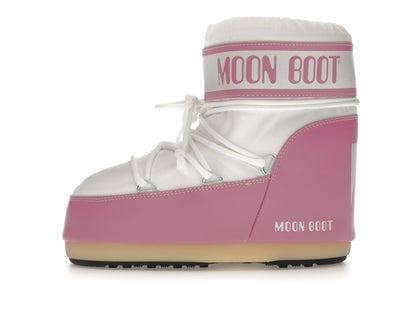Moon Boot Icon Nylon Low Boot Pink White