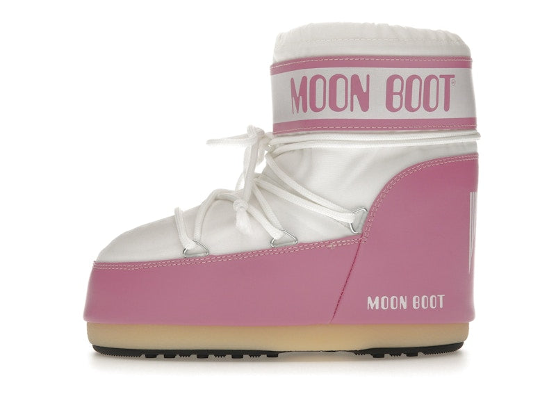 Moon Boot Icon Nylon Low Boot Pink White
