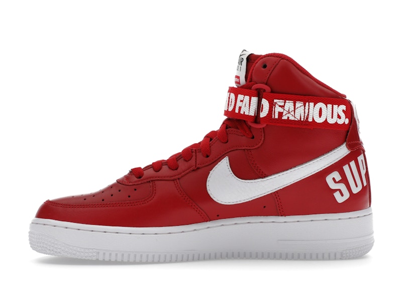 Nike Air Force 1 High Supreme World Famous Red