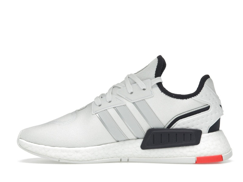 adidas NMD G1 Crystal White Grey Solar Red