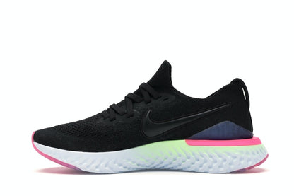Nike Epic React Flyknit 2 Black Sapphire Hyper Pink (Women's)