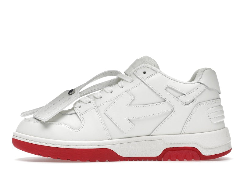 OFF-WHITE Out Of Office "OOO" Low Tops For Walking White White Red SS22