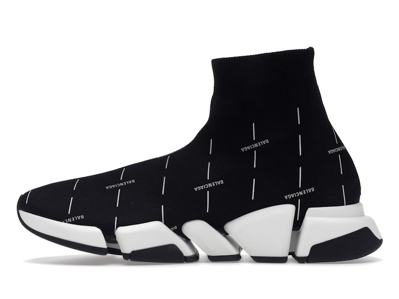 Balenciaga Speed 2.0 Black White Logo