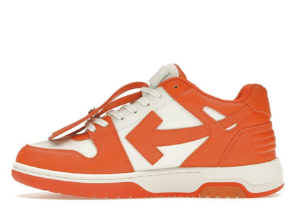 OFF-WHITE Out Of Office OOO Low Tops White Orange
