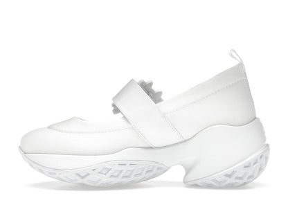 Roger Vivier Viv' Run Babies White Crystal Buckle (Women's)