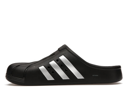 adidas Adilette Clog Black Silver