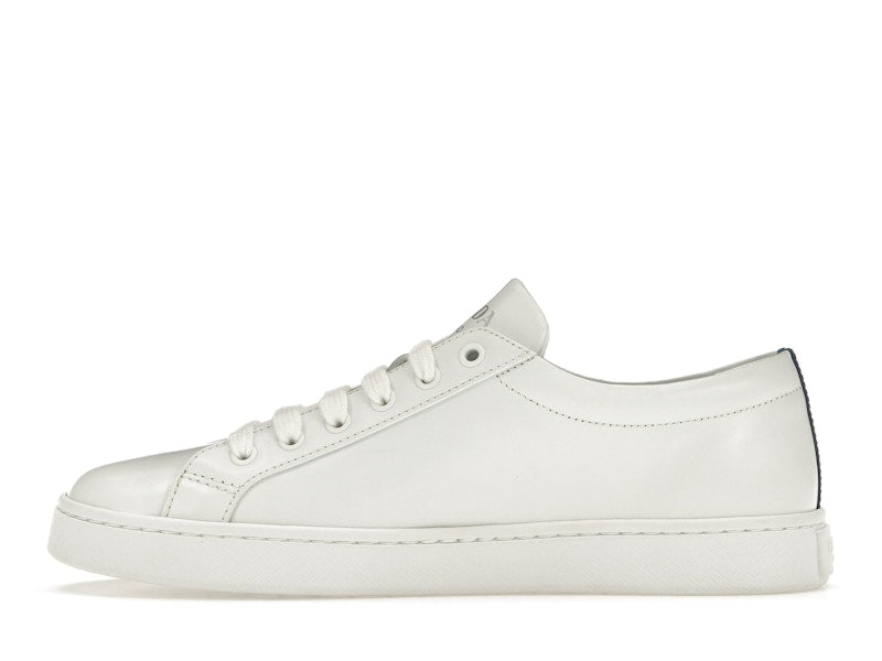 Prada Court Sneaker White Blue Leather (Women's)