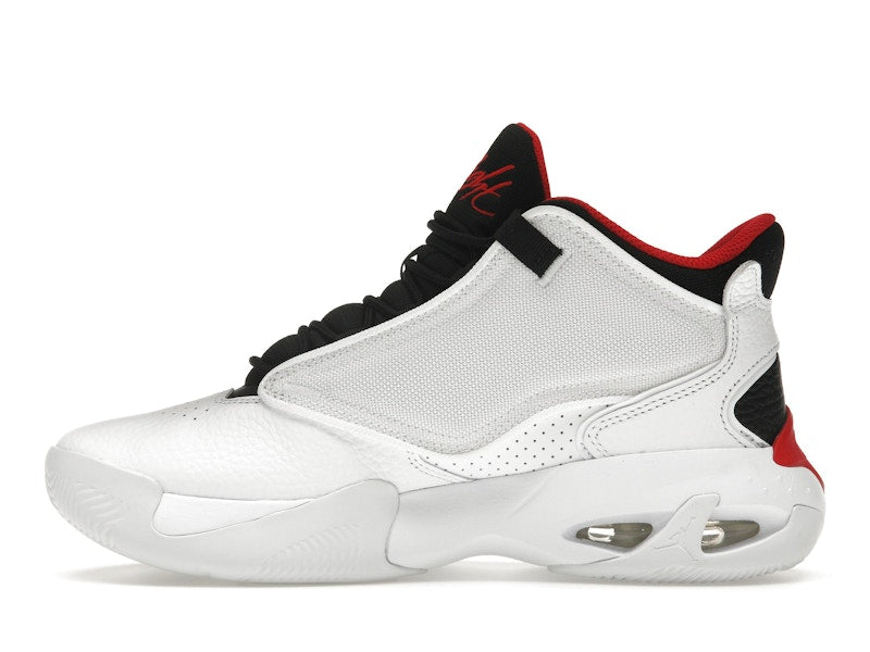 Jordan Max Aura 4 White Black University Red