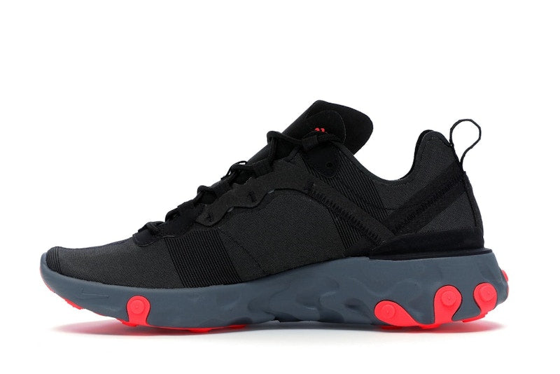 Nike React Element 55 Black Solar Red