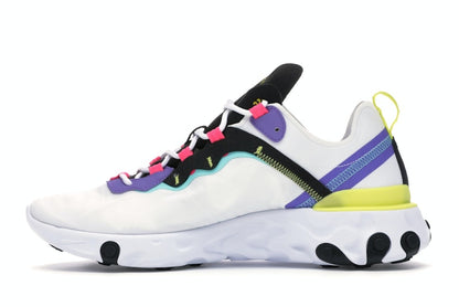 Nike React Element 55 White Psychic Purple Hyper Pink