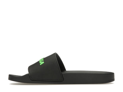 Balenciaga Pool Slide Black Fluo Green (Women's)