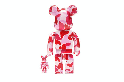 Bearbrick A Bathing Ape ABC Camo 100% & 400% Set Pink