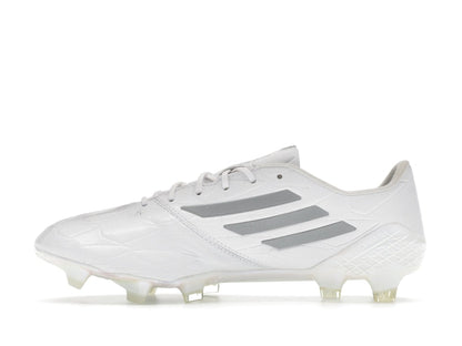 adidas Adizero F50 4 Leather FG White Silver Metallic