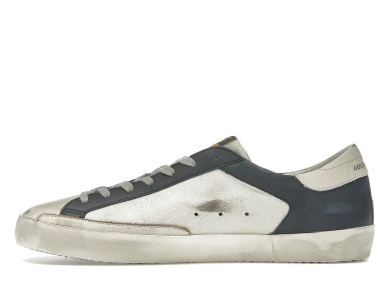 Golden Goose Super Star White Dark Blue Gun Metal