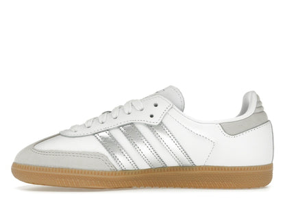adidas Samba OG White Silver Metallic Grey (Women's)