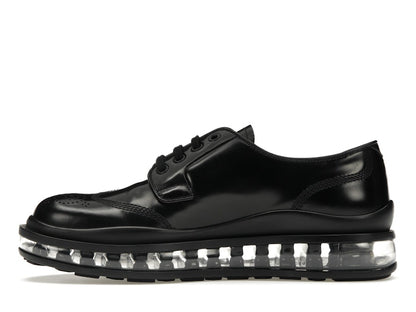 Prada Lace-Up Derby Black Brushed Leather