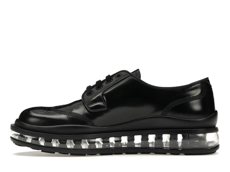 Prada Lace-Up Derby Black Brushed Leather