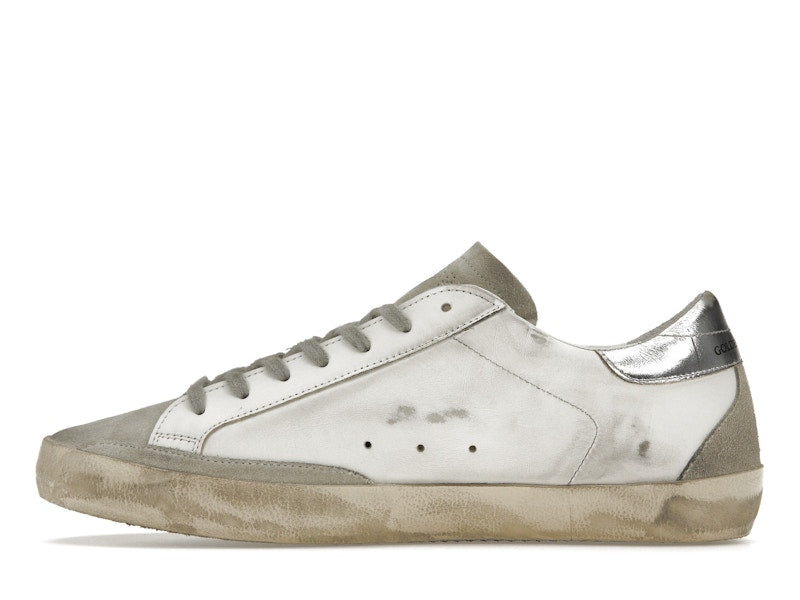 Golden Goose Super-Star White Elecctric Blue Silver