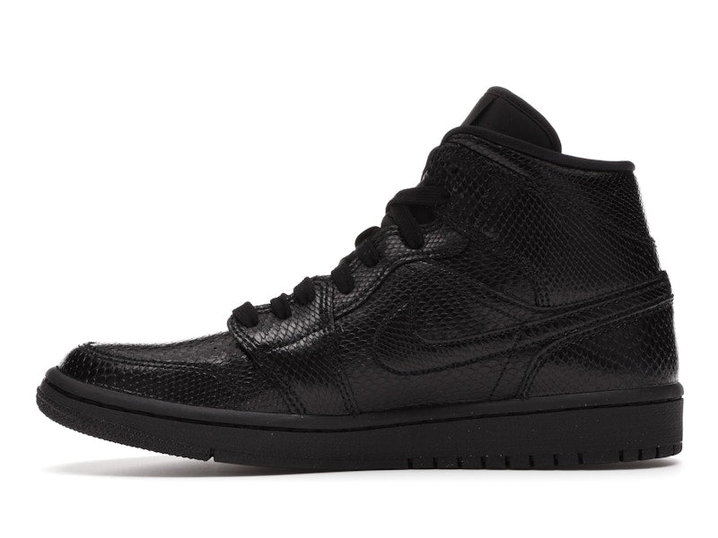 Jordan 1 Mid Black Snakeskin (Women's)