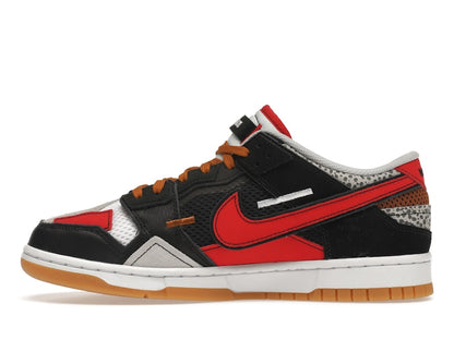 Nike Dunk Low Scrap Black Grey University Red