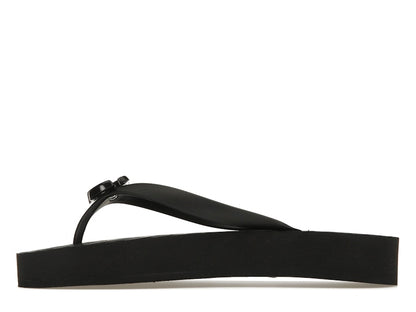 Gucci Chevron Thong Sandal Black Rubber