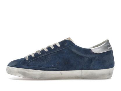 Golden Goose Super-Star Aviator Blue Cream Silver