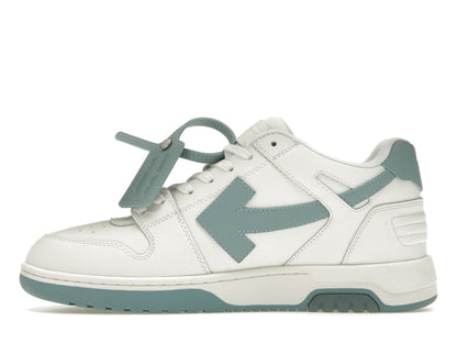 OFF-WHITE Out Of Office OOO Low Tops White Celadon