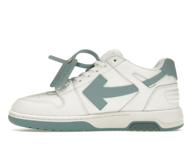 OFF-WHITE Out Of Office OOO Low Tops White Celadon