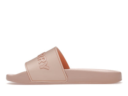 Burberry Embossed Logo Slides Peach Pink (Women's)