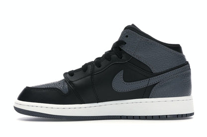Jordan 1 Mid Black Dark Grey (GS)