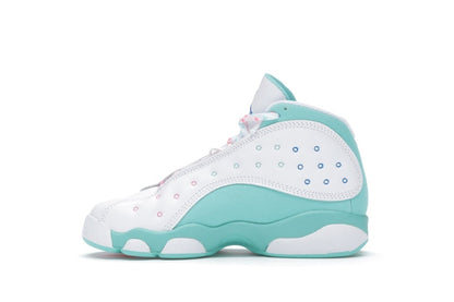 Jordan 13 Retro White Soar Green Pink (PS)