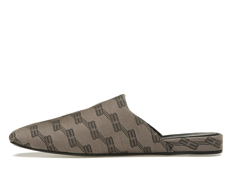 Balenciaga Cozy Jacquard Mules Brown