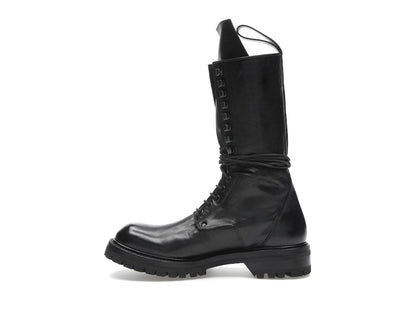 Rick Owens Army Laced Boot Black