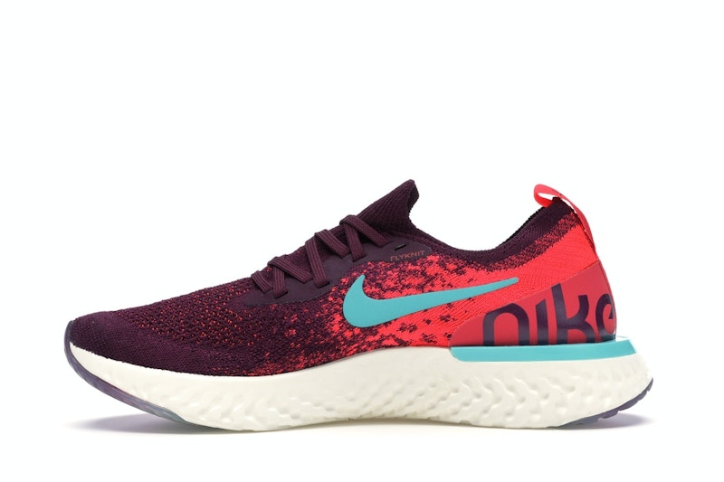 Nike Epic React Flyknit Bordeaux Hyper Jade (Women's)