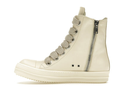 Rick Owens Lido High Sneaks Jumbo Laced Milk