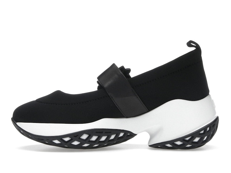 Roger Vivier Viv' Run Babies Black White Crystal Buckle (Women's)