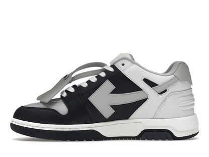 OFF-WHITE Out Of Office OOO Low Tops Light Grey Black