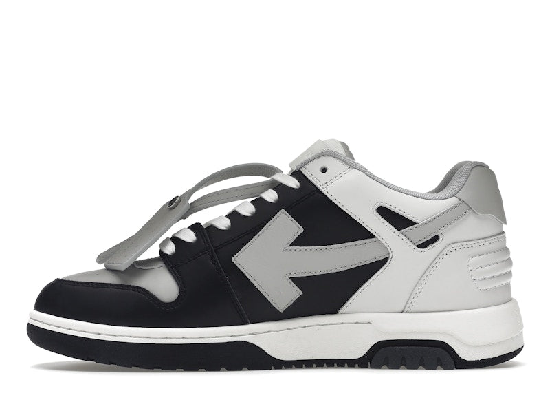 OFF-WHITE Out Of Office OOO Low Tops Light Grey Black