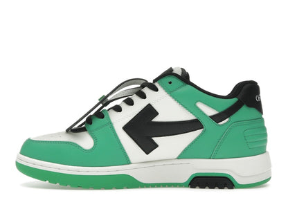 OFF-WHITE Out Of Office "OOO" Low Tops Green Black