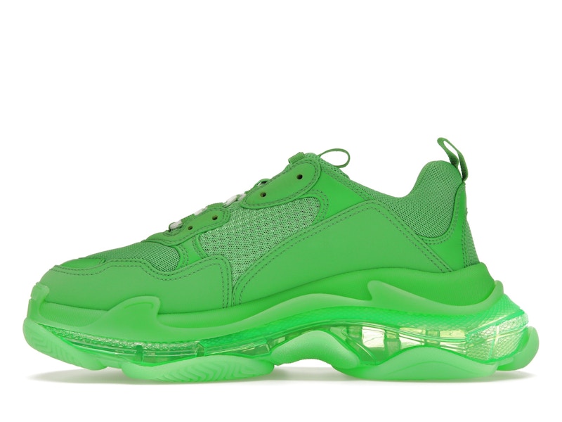 Balenciaga Triple S Clear Sole Bright Green
