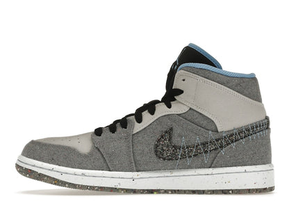 Jordan 1 Mid Crater Grey University Blue