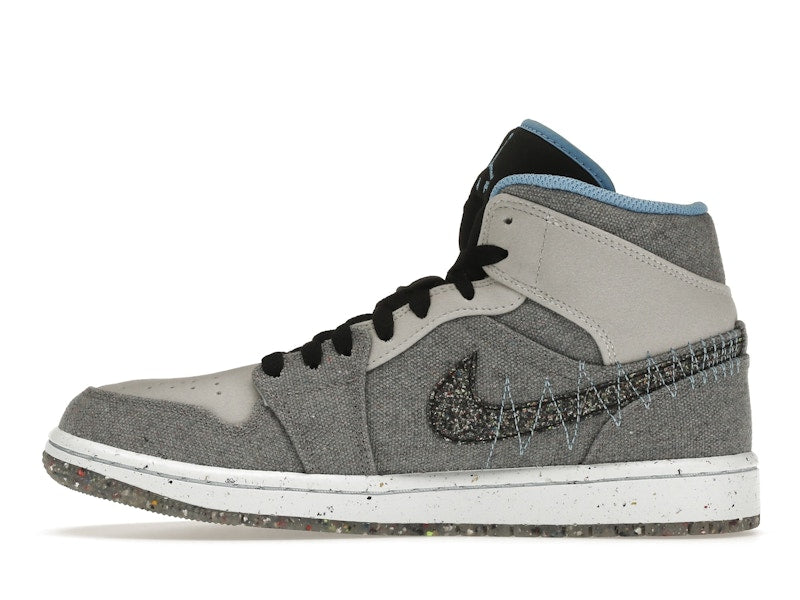 Jordan 1 Mid Crater Grey University Blue