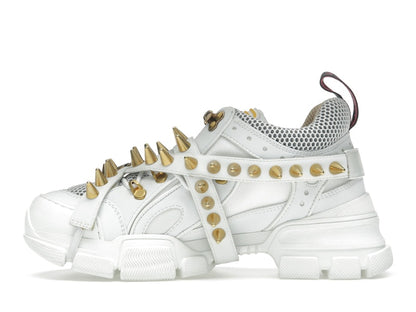 Gucci Flashtrek Chunky Leather Sneakers White Gold (Women's)