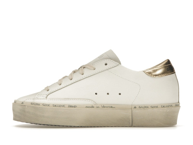 Golden Goose Hi Star White Glitter Gold (Women's)