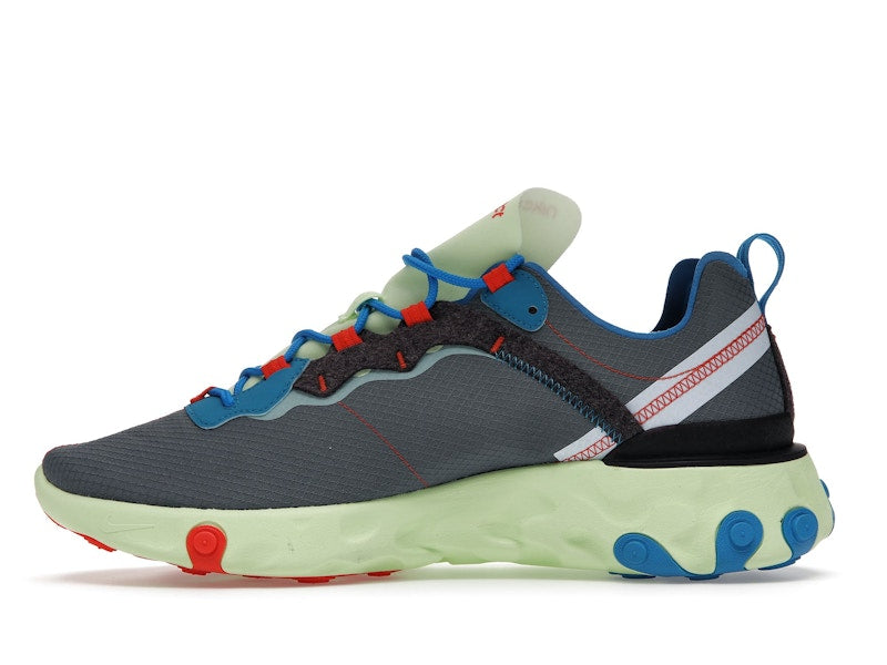 Nike React Element 55 Volt Dark Grey Photo Blue