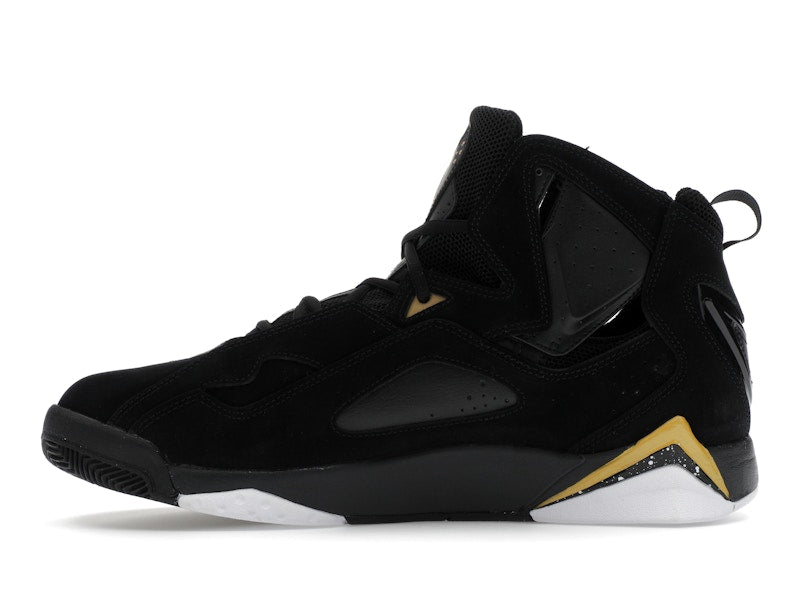 Jordan True Flight Black White Metallic Gold