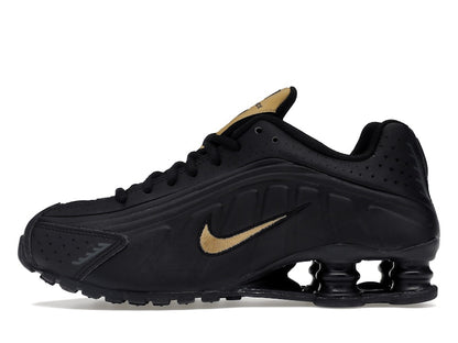 Nike Shox R4 Black Metallic Gold (GS)