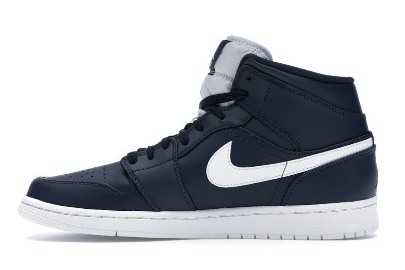 Jordan 1 Retro Mid Obsidian White